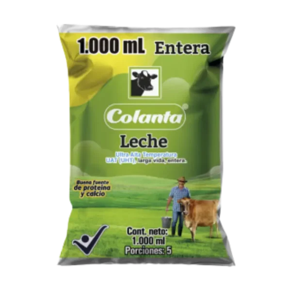 Leche Entera Bolsa 1L